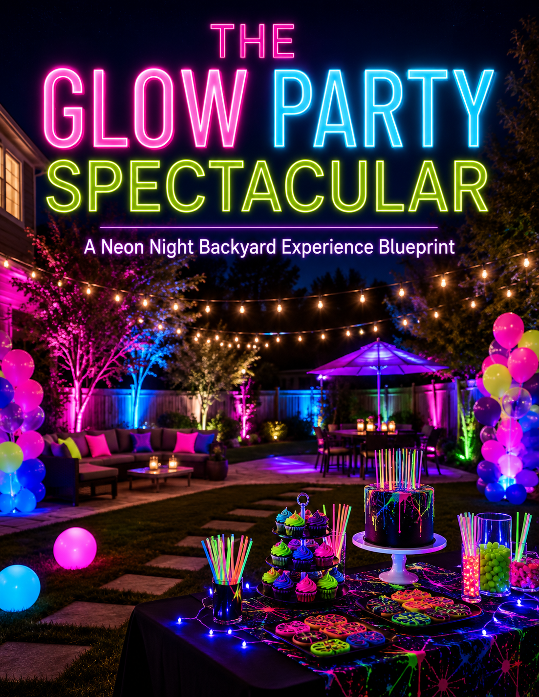 The Glow Party Spectacular — neon night backyard experience blueprint cover